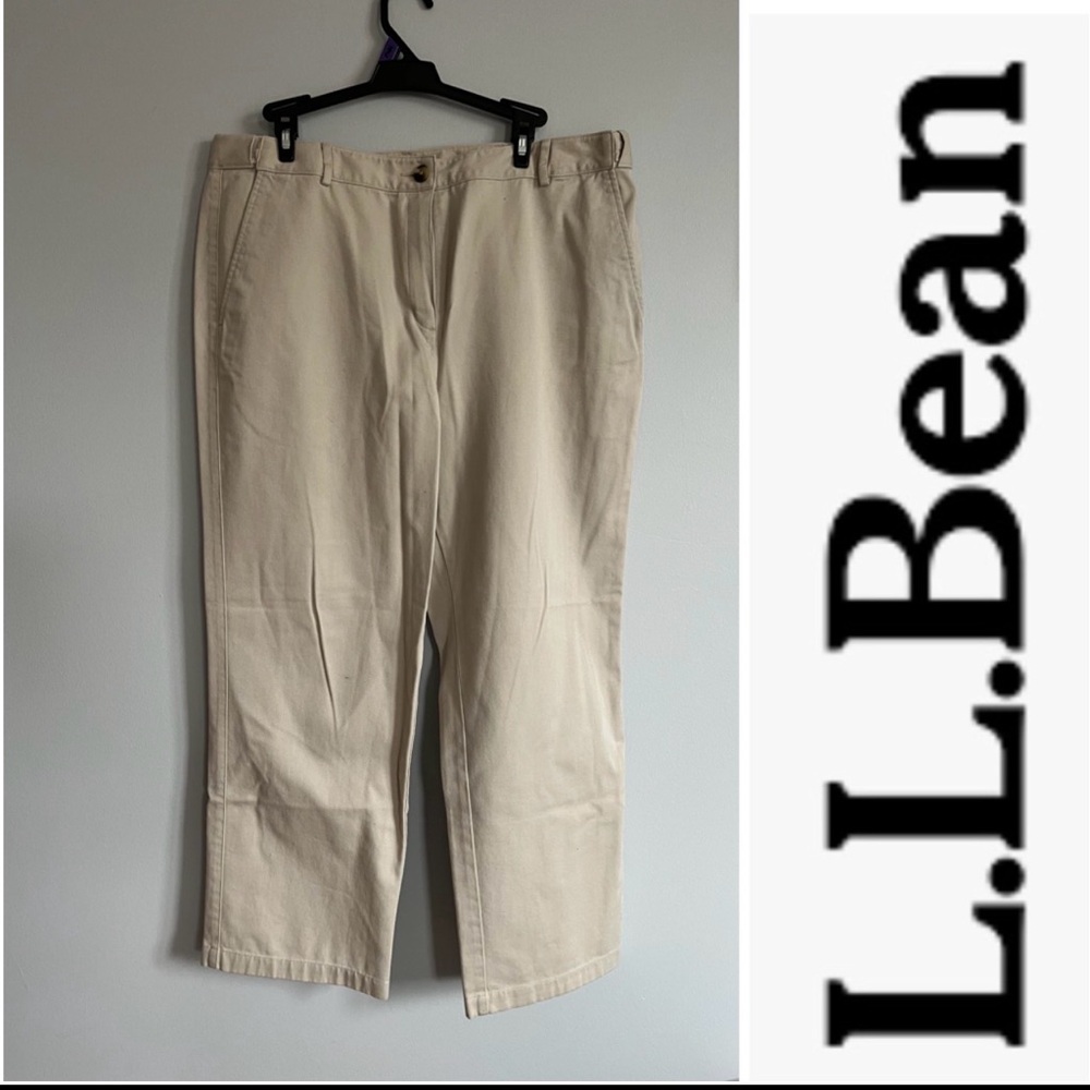 L.L.Bean women's classic fit khakis size 16